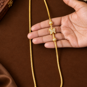 ad stone butterfly mugappu chain rs.700