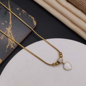 fancy heart chain pendant rs.350