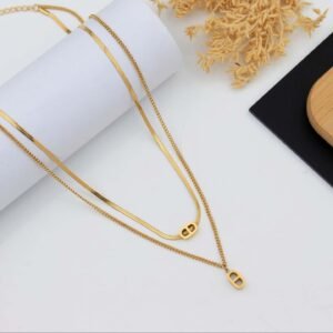 fancy two layer chain pendant rs.360