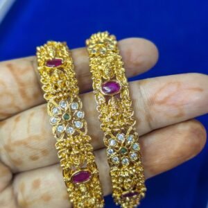 gold plated bangles 2.4 rs.650