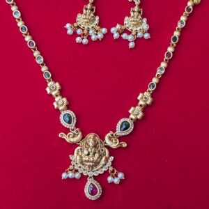 matt finish laxmi necklace rs. 750