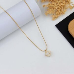 pearl flower chain pendant rs.350
