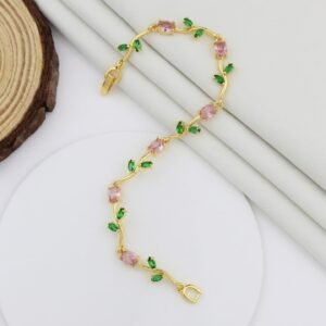 pink and green bracelet rs.250