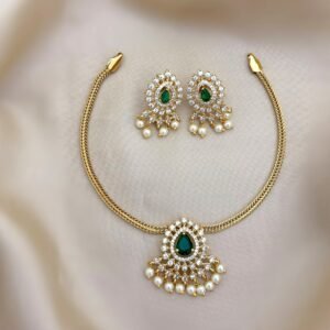 simple ad & green stone atti rs.550