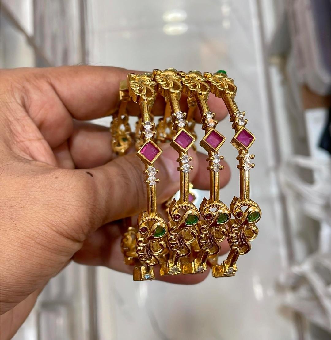 simple peacock bangle 2.4 & 2.6 rs.360 (2 bangles) simple peacock bangle 2.4 & 2.6 rs.360 (2 bangles)