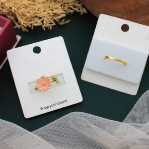 enamel sunflower ring rs.250